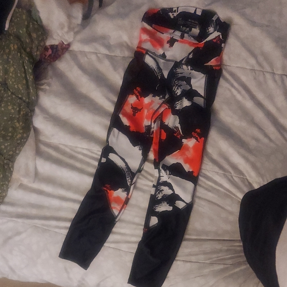 Under Armour Black and White Compression Top
